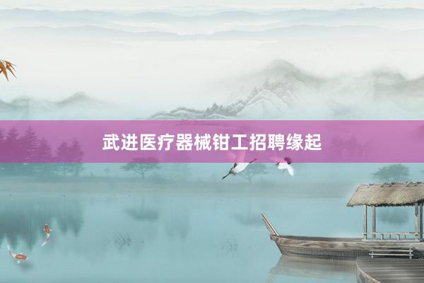 武进医疗器械钳工招聘缘起